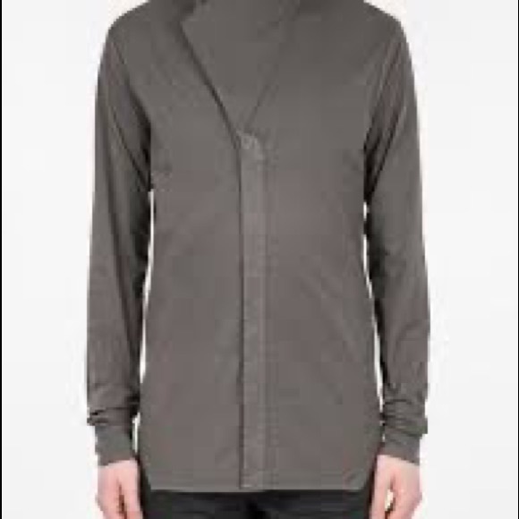 Rick Owen Funnel Shirt, Size 50 European - Picture 6 of 9